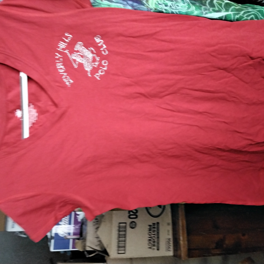 U.S. Polo Assn. Red Short Sleeve Tee Vibrant Casual